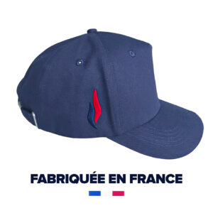 Casquette Bleu Marine logo flamme brodé